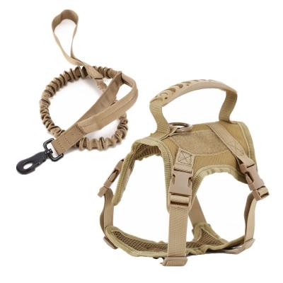 China Hot Selling Viable Adjustable Pet Harness Dog Harness Vest Training Running Dog Large Rope With Handle for sale