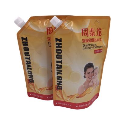 China Factory Manufacture Various Disposable Laundry Pouch Spout Detergent Bags for sale