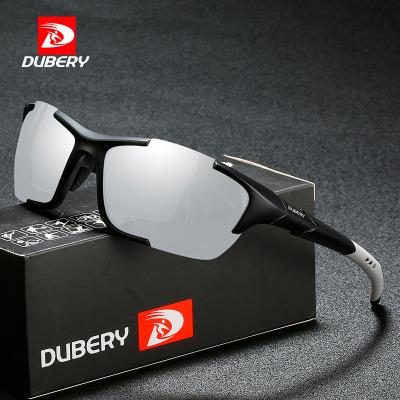 China Official Fashion Sunglasses DUBERY Youth Sports Cycle Sunglasses Green Silver Polarized Sports Bicycle Inspired Sunglasses 2022 100% Sunglasses for sale