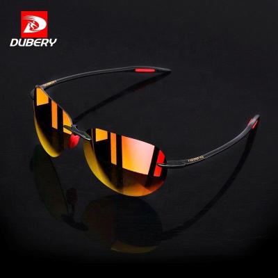 China Polarized Heart Shaped Sunglasses Vintage Black Sun Glass Frames UV400 Heart Sunglasses Men Classic Fashion Sunglasses DUBERY Wholesale for sale