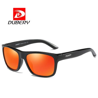 China DUBERY sports sunglasses official store polarized sunglasses men UV400 protection sports fashion D182 style outdoor small square sunglasses for sale