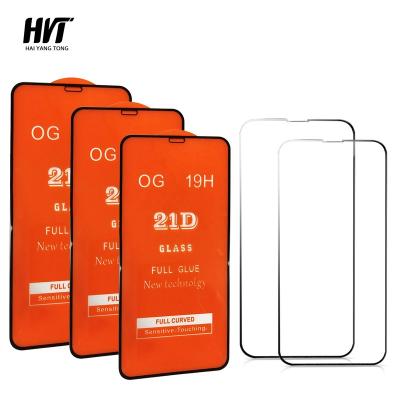 China New Product Ultra-thin Full Transparent High Glue 21d 0.33mm Tempered Glass Screen Protector For Xiaomi Redmi Note 8 Pro for sale