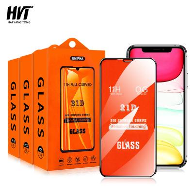 China Ultra thin ; Free Sample 21d High Clear Anti-broken Tampered Glass Film For Iphone 12 Mini Pro Max Wholesale 9h 21d Full Coverage Screen Protector for sale