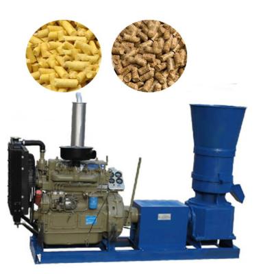 China Farms high efficiency and good quality small industrial use pellet machine flat die agriculture biomass feed pellet making machine for sale