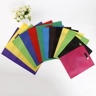 China Custom Eco-Friendly Shopping Bag With Your Logo Fashionable Reusable Recyclable D Cut Nonwoven Bags for sale