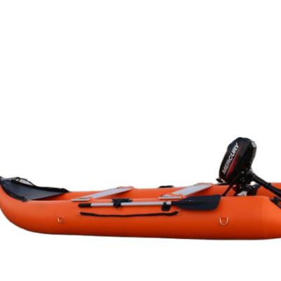 China PVC 12FT Inflatable Kayak Canoe Raft Pontoon Rescue Fishing Travel Boat for sale