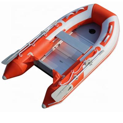 China 2.7M Small Aluminum PVC Floor PVC Inflatable Fishing Boat For Sale for sale