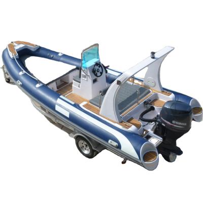 China Warter Sports 19.7ft CE Approve Best Selling PVC / HYPALON Inflatable Boat RIB600 For 12 Person for sale