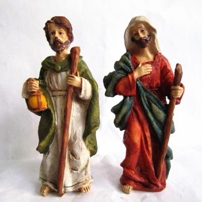 China Set of Autumn Harvest Pilgrims Thanksgiving Europe Resin Thanksgiving Decor Figurine for sale