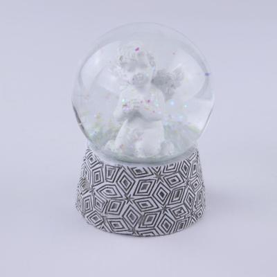 China The OTHER Custom Handmade Crystal Ball Resin Angel Snowball Water Glass Globe for sale