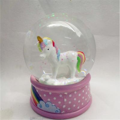 China Europe Creative Cartoon Crystal Ball Floating Snow Water Cute Ball for sale