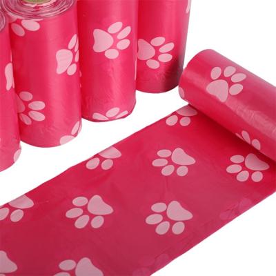 China Sustainable 16 Rolls Lace Hot Sale Eco Friendly High Quality Printed Biodegradable Waste Bags Wholesale Dog Poop Bag With Dispenser for sale