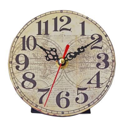 China Calendars Around Round Table Clock Creative Classic Round Table Clock Living Room Bedroom Office Style Frameless Wall Clock for sale