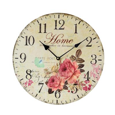 China DIY Class Decorative Frameless Wall Clock Round MDF Mounted Clock Clock Wall Watch for sale