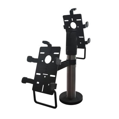 China Wholesale Hot Sale Desktop Double Head Position Machine Metal Bracket Fish 360 Degree Rotation Adjustable Position Machine Bracket for sale