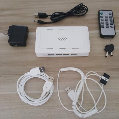 China Retail Store 4/6/8Ports Laptop Security Alarm System PC Display Alarm Anti Theft Box Laptop Cable For Retail Store for sale