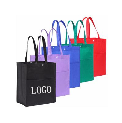 China Reusable Foldable Washable Advertising Handled Non-wpven Groceries Shopping Bag for sale