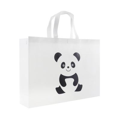 China Wholesale price eco friendly shopping non woven panda print handled tote bag for sale