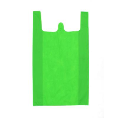 China Wholesale Reusable Handled Shopping Bag Non Woven Fabric Vest T-Shirt Bag for sale