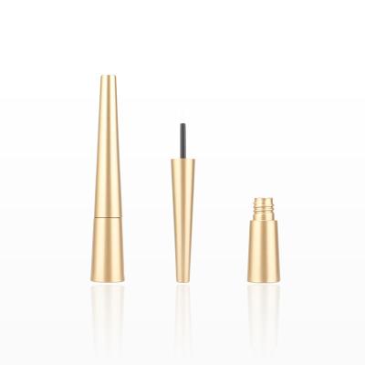 China Cosmetics 4ml Matte Gold Plastic Eyeliner Tube With Brush Cosmetic Tubes Custom Cosmetic Packaging Boxes for sale