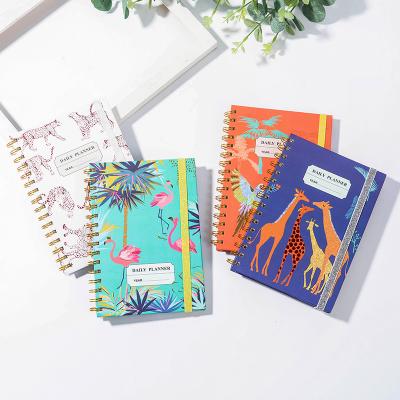 China Custom School Hard Cover Maker Spiral Paper Material Spiral Diary Notebook for sale