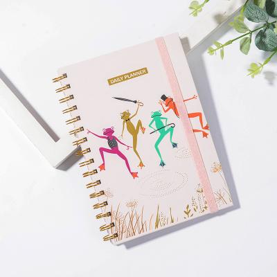 China Spiral Sheet Accept Customized Logo Notebook Sticker Dotted A5 Notebook for sale