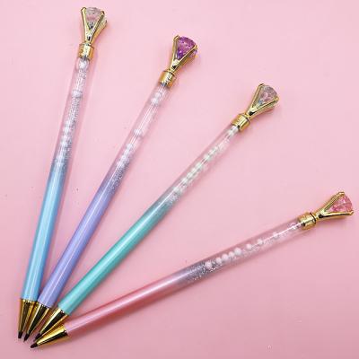 China 2021 Promotion hot product\business\school\office automatic pencils suitable for children diy with diamond for sale