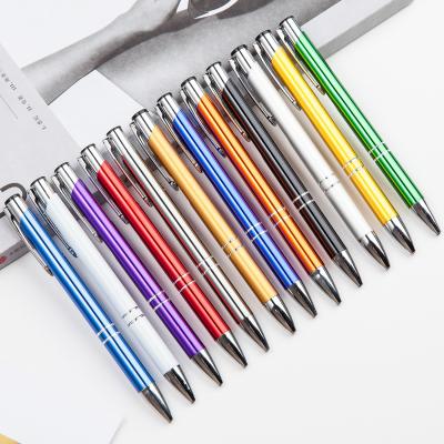 China office & School Pen Gift Luxury Aluminum Ball Point Pen Customized Logo Metal Ball Pen for sale