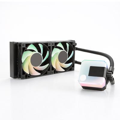 China CPU AIO 240 CPU Cooler Radiator Water Cooled 240mm am4 System RGB Lighting Block Radiator Liquid Radiator by Aluminum Block Water Cooling for sale