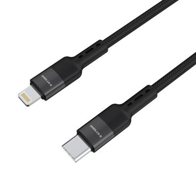 China For android usb c to lightning cable 1m bradid cable mobile phone accessories usb cable nylon plastic bag for sale