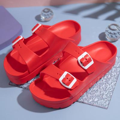 China Fashion trend newcomer women summer beach slides slippers girls ladies slippers and outdoor indoor wholesale thick bottom sandals for sale