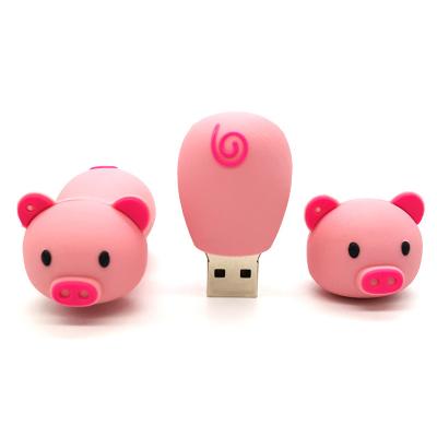 China PVC  Gift Pig Usb 2.0 	Cartoon Flash Drive Stick USB 3.0 Memory Stick Flash Pen Drive for sale