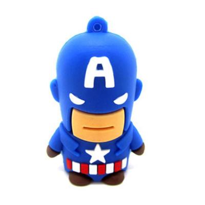 China Cartoon character 32gb 64gb Captain America 8gb 16gb usb flash disk USB Memory Stick Flash pen Drive for sale