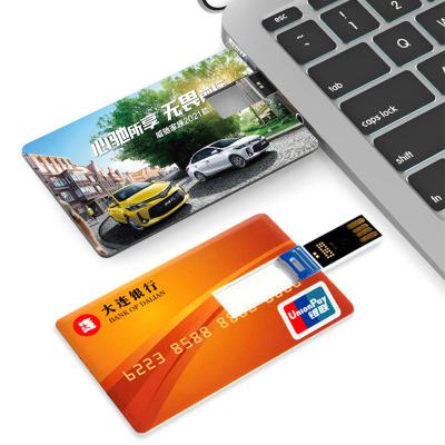 China Business card credit card shape 8gb 16gb usb flash disk USB Memory Stick Flash pen Drive for sale