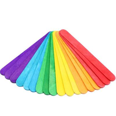 China China 50pcs With Holes Perforated Wooden Ice Cream Stick Multicolor Craft Sticks Colorful Wooden Craft SticksIce Popsicle Sticks for sale