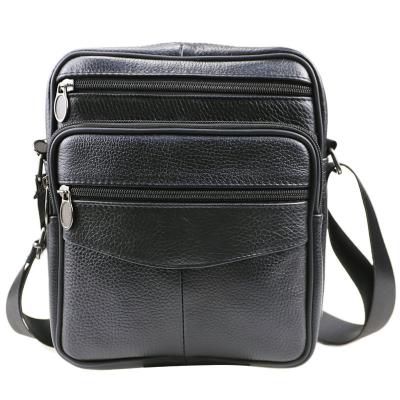 China Vintage OEM Wholesale Price Mobile Phone Small Business Men Shoulder Bag Shoulder Bag Real Leather Cross Body Messenger Bag for sale