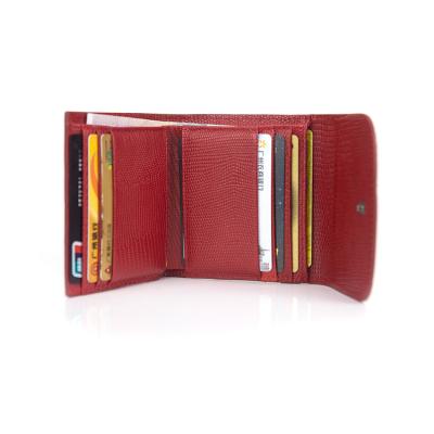 China Luxury Slim Famous Brand Purse Card Holder Wallet Genuine Leather RFID OEM Women Custom Logo for sale