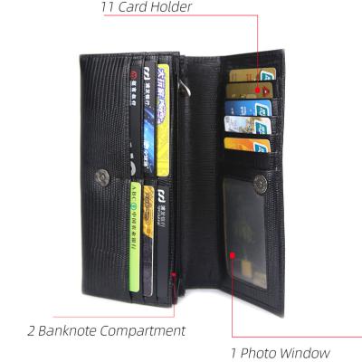 China OEM Waterproof Bifold Wallet Mens Leather Wallet Purse Genuine Leather Custom for sale