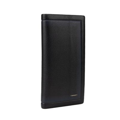 China OEM Genuine Leather Fashion Purse Custom Wholesale Waterproof Men Long Wallet for sale