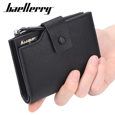 China Factory Wholesale OEM Fashion Baellerry Men's Cheap High Quality Leather Wallet Waterproof for sale