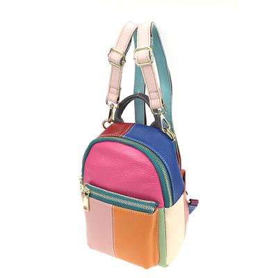 China Mini Backpack OEM Mini Fashion Real Littles Backpack Genuine Leather Custom for sale