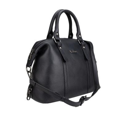 China Zipper Closure 2021 Custom Style Classic Goods Waterproof Black Genuine Leather Tote Bag Crossbody Women Bags for sale