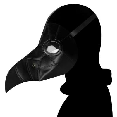 China Movice Character DWDP-HH21 Plague Long Doctor Steampunk Bird Mask Halloween Cosplay Plague Black Nose Beak for sale