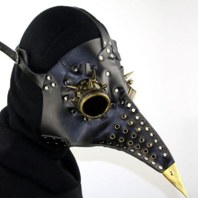 China Medieval Bubonic Plague Masks DR Halloween Costume Masquerade Doctor Bird Beak Plague Mask Movice Character DWDP-HH14V Steampunk for sale