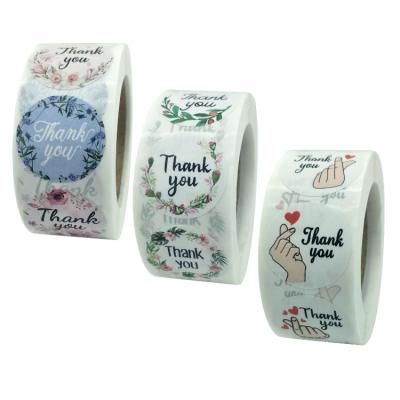 China YN Decorative Sticker Thank You Stickers Roll Thank You Mark For Small Business Merchandise Business Greeting Cards Handmade Gift Envelopes for sale