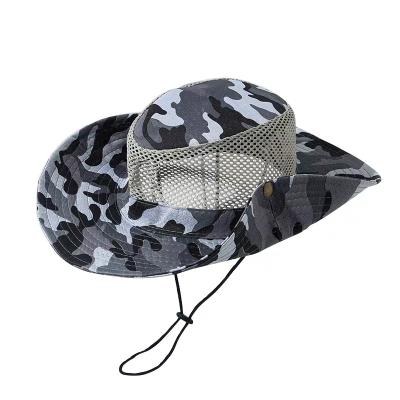 China DWDP Outdoor COMMON Boonie Summer Hunting Fishing Safari Bucket Sun Hat With Adjustable Strap for sale