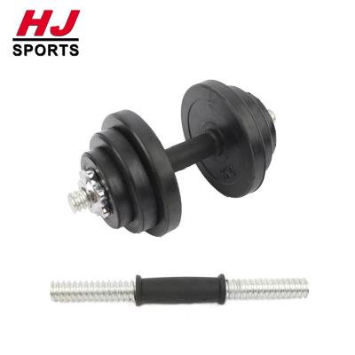 China 2020 Universal High Quality Rubber Adjustable Dumbbell Black Round Rubber Dumbbell Coated Cheap Weight Dumbbell Sets For Gym Fitness for sale