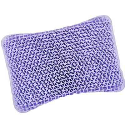 China Anti-Static Neck Supporting Purple Thermo Plastic Elastomer Pillow Band Gel Washable Pillow for sale