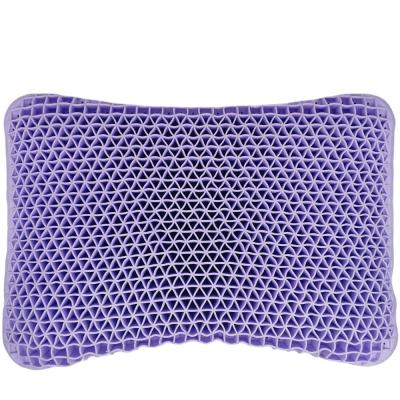 China Antistatic No Air Pressure Pillow 3D Honeycomb Mesh Pillow Black Tech Tape Neck Pillow for sale