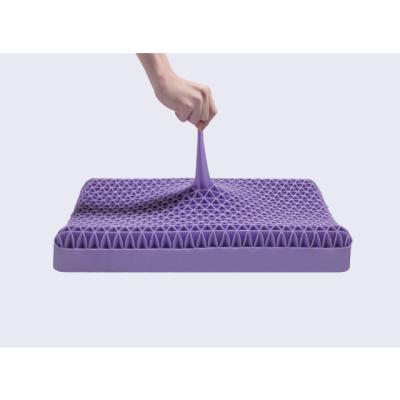 China Antistatic Purple Washable Latex Elastomer Band Pillow High Elasticity Thermoplastic Pillow for sale